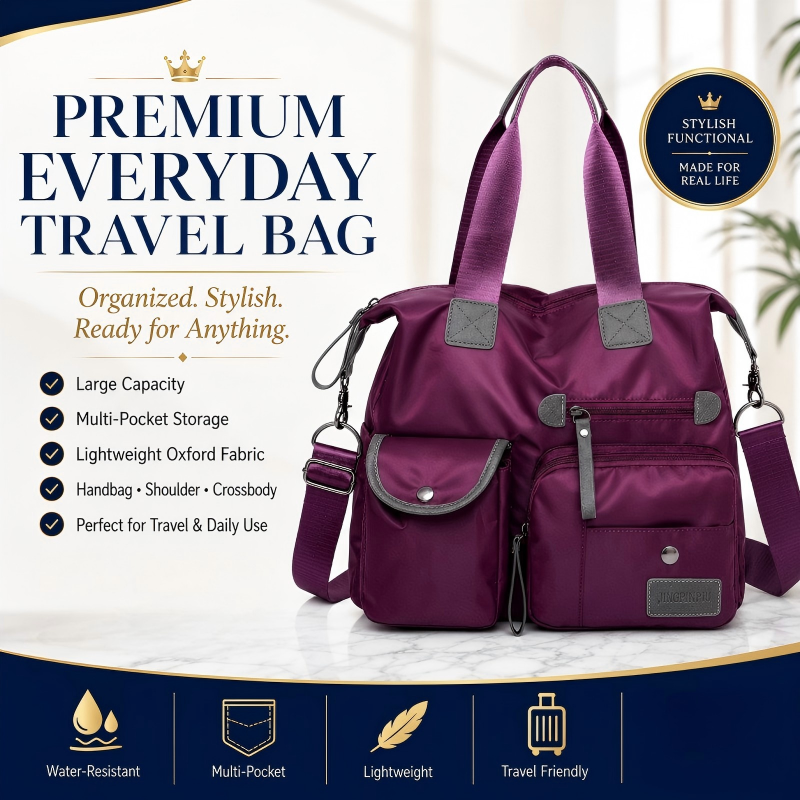 👜🔥Last Day Discount 62% Off - Waterproof Tote Bag – 3-Way Carry & Spacious Organization
